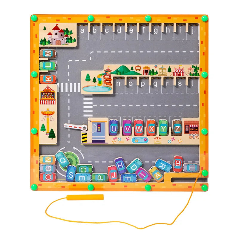 Colorful Magnetic Learning Maze