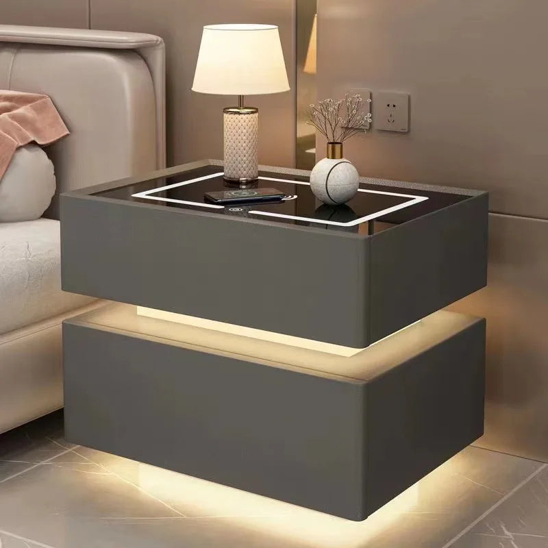 Smart Solid Wood Nightstand