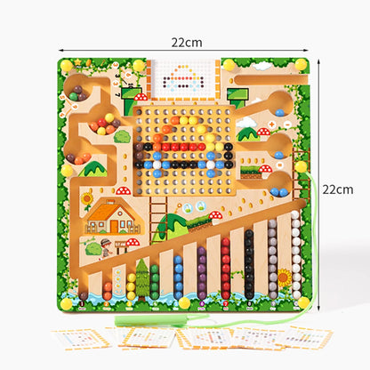 Colorful Magnetic Learning Maze